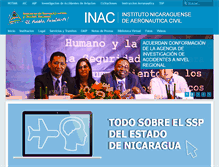 Tablet Screenshot of inac.gob.ni