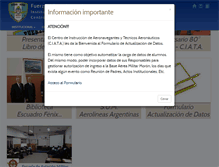 Tablet Screenshot of inac.edu.ar